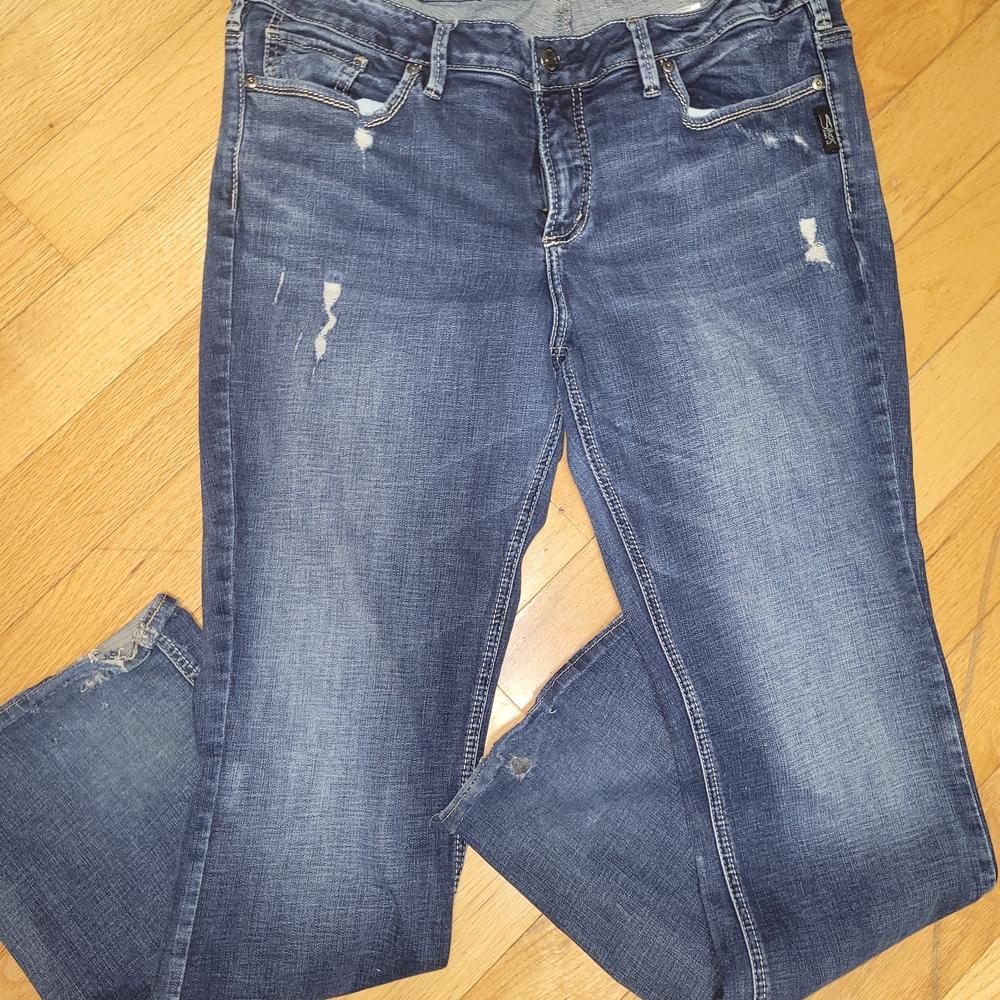 Silver Jeans Women's Straight Leg in Medium Blue